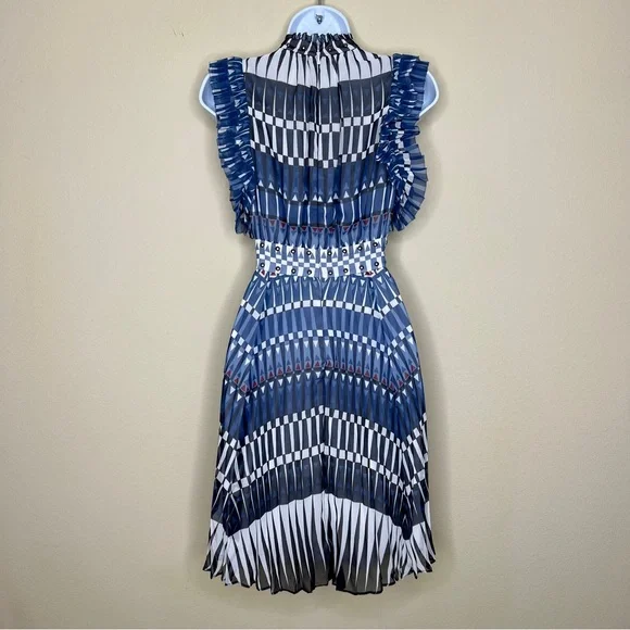 KATE SPADE Madison Avenue Deco Stephana Dress in Rich Navy - NJMU9357 - Sz 0 - Picture 11 of 13